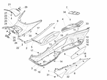 Mittlere Verklaidung - Fußraster