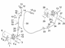 Bremschlauchen - Bremszangen