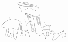 Rear headlight - Top box