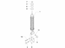 Hintere Radaufhängung - Stoßdämpfer