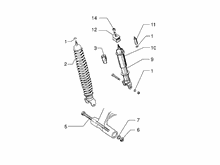 Hintere Radaufhängung - Stoßdämpfer