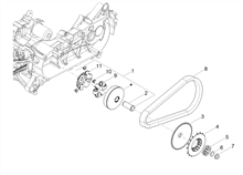 Antriebshalbriemenscheibe