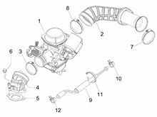 Vergaser, komplett - Ansaugstutzen
