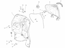 Vorderes Handschuhfach  - Schild-Rückseite