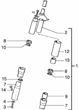 Lagerungen steuerrohr-diebstahlssicherung