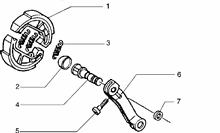 Kurbelwelle-pleuelstange-kurbelzapfen einheit