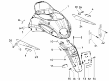Hinterabdeckung - Kotflügellappen