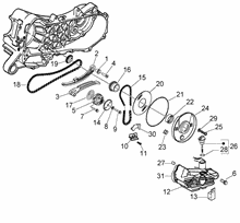 Befestigung schaltsegment