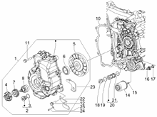 Schwungraddeckel - Ölfilter
