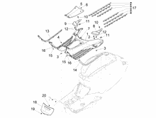 Mittlere Verklaidung - Fußraster