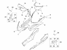 Mittlere Verklaidung - Fußraster