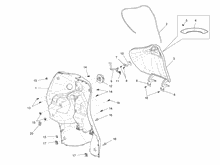 Vorderes Handschuhfach  - Schild-Rückseite