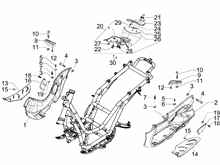 Mittlere Verklaidung - Fußraster