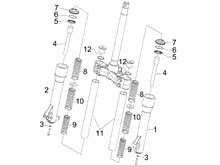 Vordere Radaufhängung/Federung - Stoßdämpfer