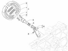 Hinterbremse - Bremsbackensatzen