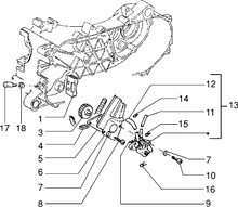 Befestigung schaltsegment