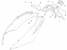 Hinterabdeckung - Kotflügellappen