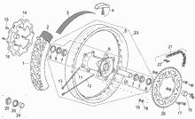 Hinterrad Scheibenbremse