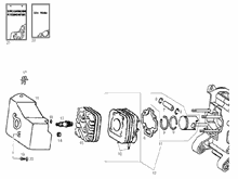 Einheit Zylinder-Kolben-Kolbenbolzen