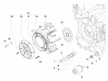 Schwungraddeckel - Ölfilter