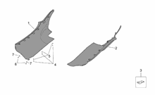 Rear headlight - Top box