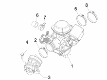 Vergaser, komplett - Ansaugstutzen