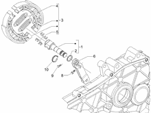 Hinterbremse - Bremsbackensatzen