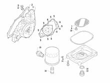 Schwungraddeckel - Ölfilter