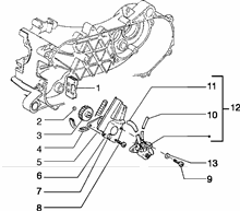 Befestigung schaltsegment