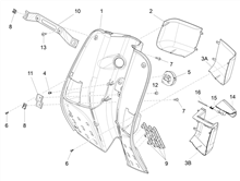 Vorderes Handschuhfach  - Schild-Rückseite