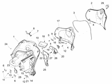 Vorderes Handschuhfach  - Schild-Rückseite