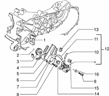Befestigung schaltsegment