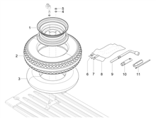 Hintere Radaufhängung/Federung - Stoßdämpfer