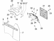 Hinterabdeckung - Kotflügellappen