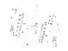 Hintere Radaufhängung/Federung - Stoßdämpfer