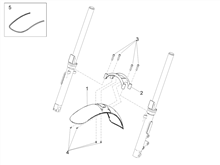 Vorderes Schutzblech-Stütze