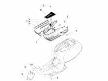 Mittlere Verklaidung - Fußraster