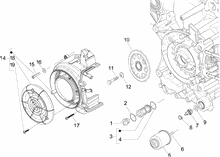 Schwungraddeckel - Ölfilter