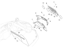 Hinterabdeckung - Kotflügellappen