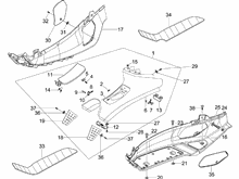 Mittlere Verklaidung - Fußraster