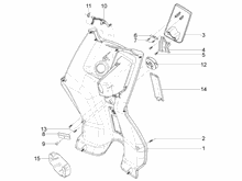 Vorderes Handschuhfach  - Schild-Rückseite