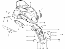 Hinterabdeckung - Kotflügellappen