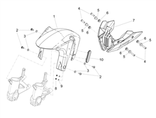 Vorderes Schutzblech-Stütze