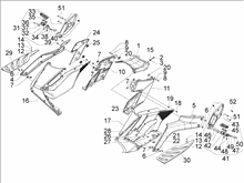 Mittlere Verklaidung - Fußraster