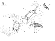 Hinteres schutzblech