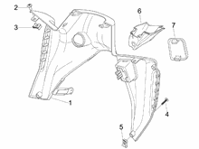 Vorderes Handschuhfach  - Schild-Rückseite