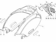 Hinterabdeckung - Kotflügellappen