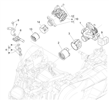 Drosselkörper - Einspritzdüse – Ansaugstutzen