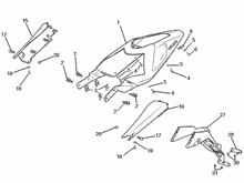 Hinterabdeckung - Kotflügellappen