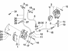 Bremschlauchen - Bremszangen